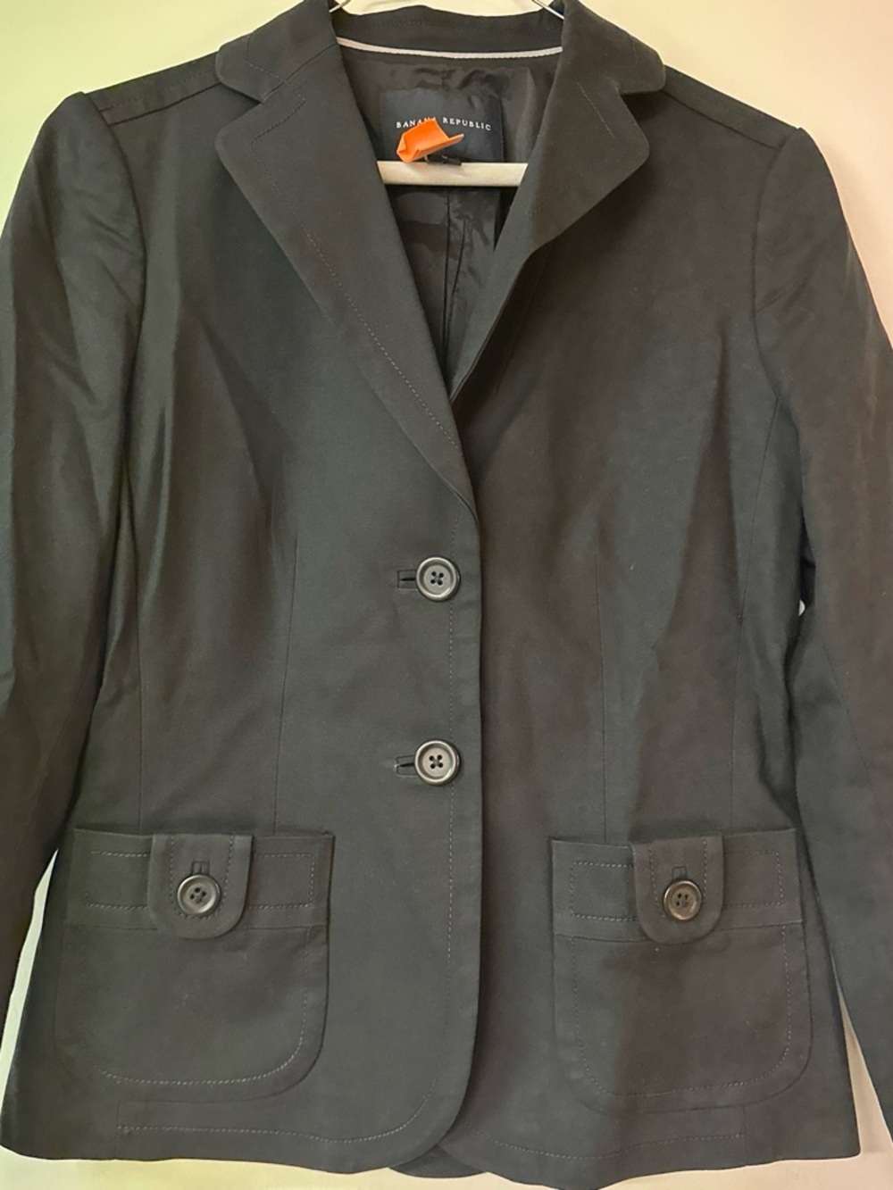 Banana Republic Black Women's Two-Button Tailored Blazer
